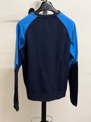 Felpa Nike blu e nera con zip