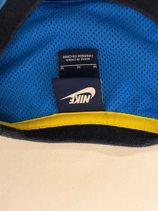 Felpa Nike blu e nera con zip