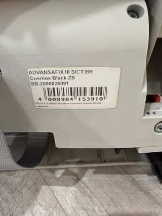 Silla coche Romer Advansafix III Grupo 1/2/3