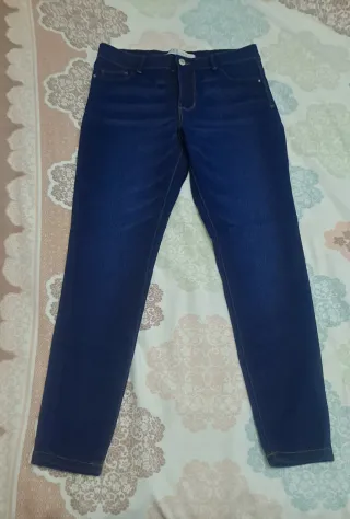 Pantalón vaquero azul mujer