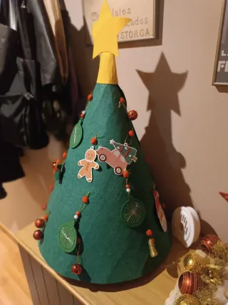 Árbol de Navidad fieltro decorado