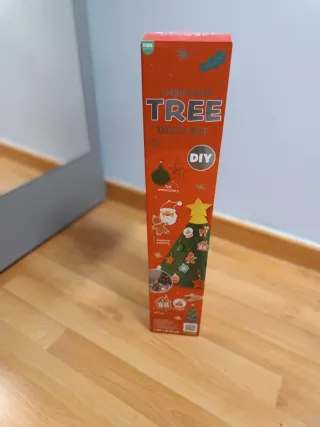 Árbol de Navidad fieltro decorado