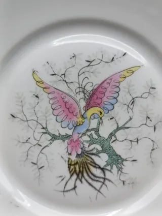 Set platos aperitivos porcelana francesa