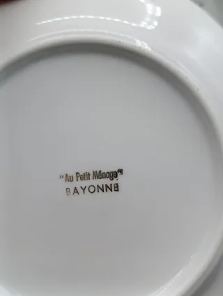 Set platos aperitivos porcelana francesa