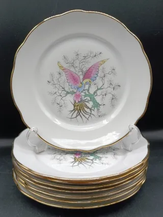 Set platos aperitivos porcelana francesa