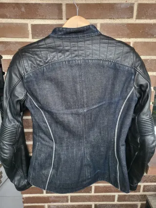 Chaqueta Moto Alpinestars Mujer Cuero y Vaquera