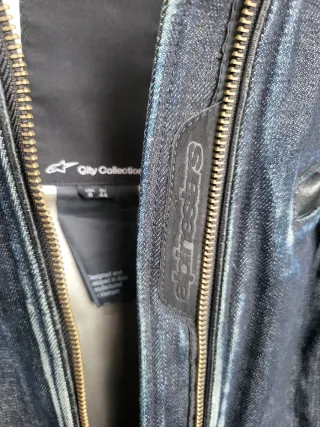 Chaqueta Moto Alpinestars Mujer Cuero y Vaquera