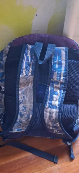 Mochila escolar Tandem azul y morado