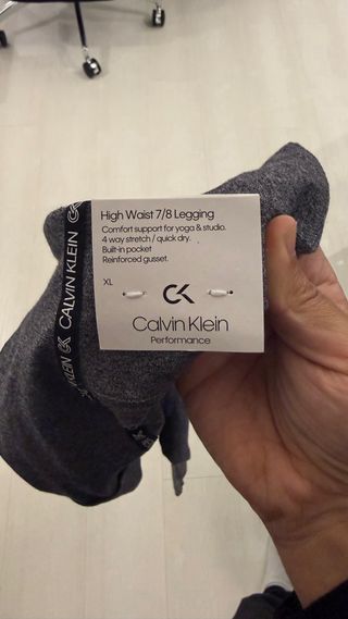 Calvin Klein Leggings Gris Talla XL