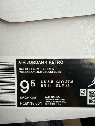 Jordan 4 Zapatillas White Thunder