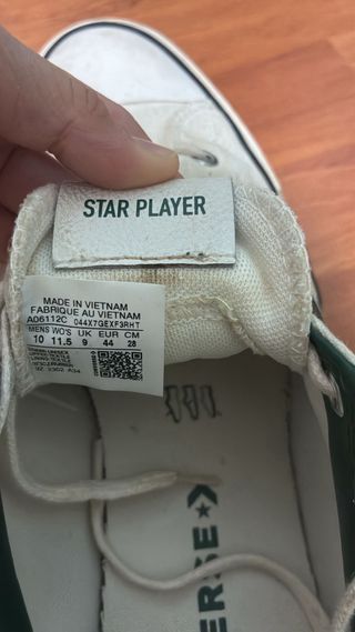 Zapatillas Converse Blanca y Verde