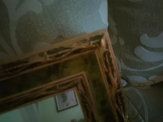 Espejo decorativo caballos dorado y plateado