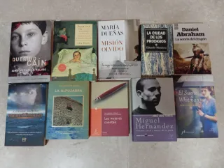 Pack de 10 libros variados – novela, historia..