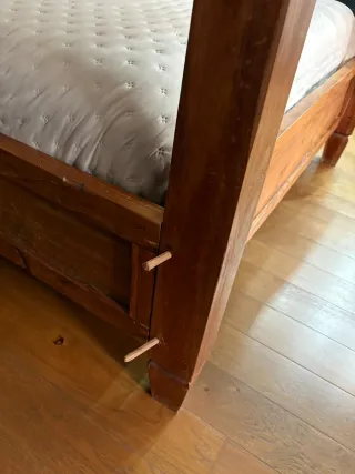 Cama Balinesa Teca 150x190