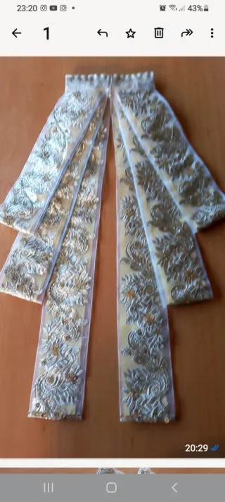 Corpiño traje fallera oro