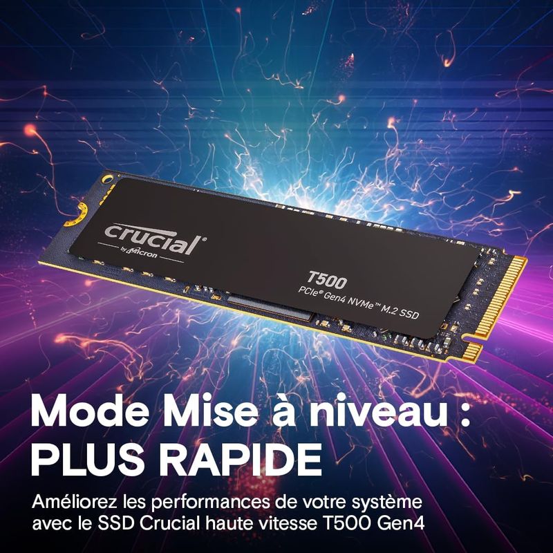 SSD Crucial T500 1TB PCIe Gen4 NVMe M.2 afbeelding 4
