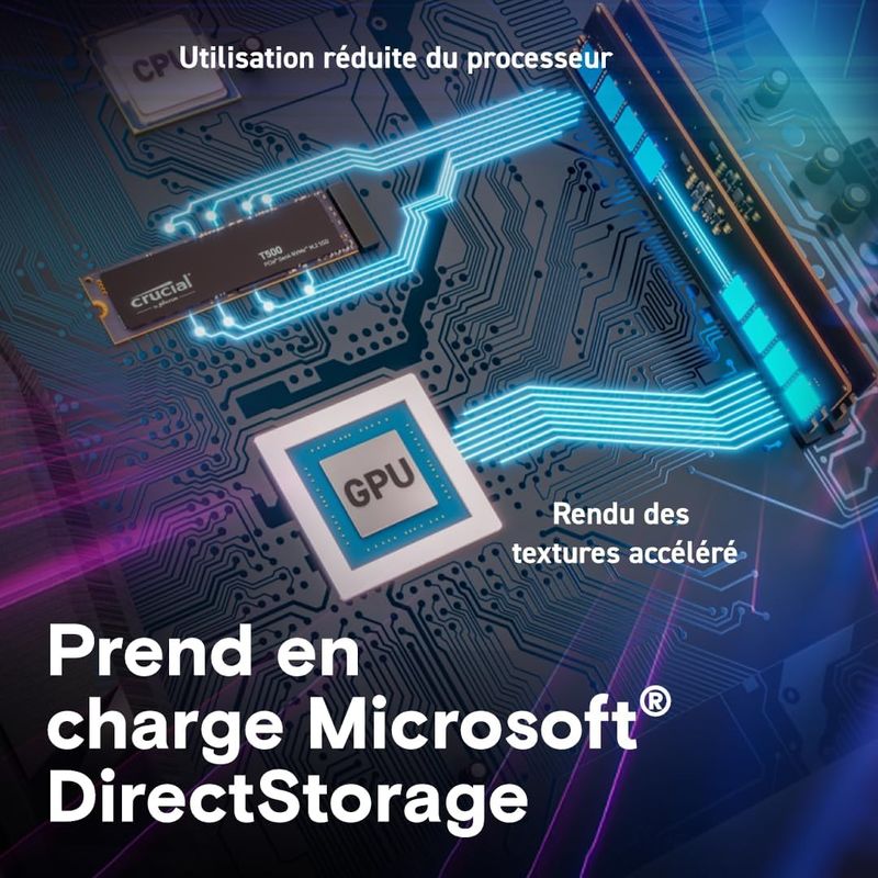 SSD Crucial T500 1TB PCIe Gen4 NVMe M.2 afbeelding 3