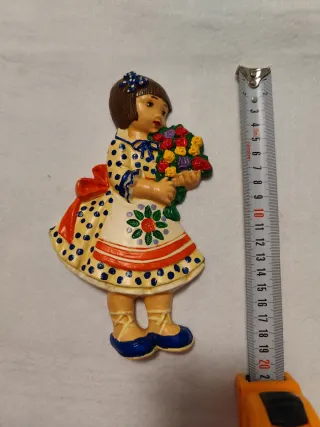 Muñeca cerámica  Marquez  artesanal,vintage