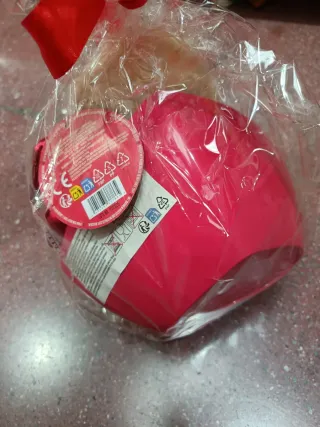 Corazón con oso de peluche