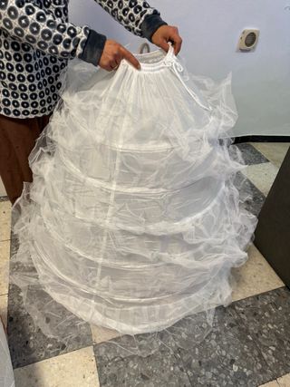 Can Can Blanco para Vestido de Novia/Fiesta
