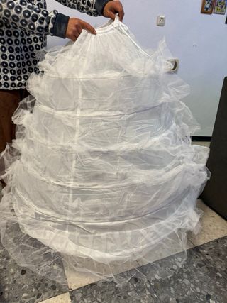 Can Can Blanco para Vestido de Novia/Fiesta