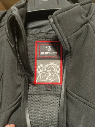 Chaqueta Moto Softshell Negra