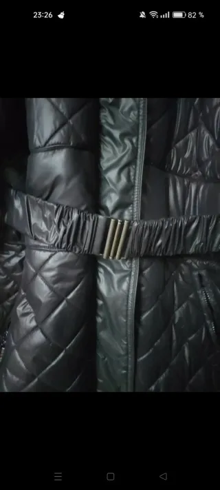 Abrigo acolchado mujer obscuro chocolate