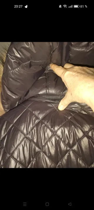 Abrigo acolchado mujer obscuro chocolate