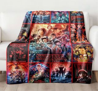 Manta pequeña estampada de Stranger Things