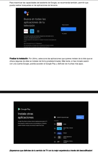 Decodificador 4K Android TV Wi-Fi HDMI