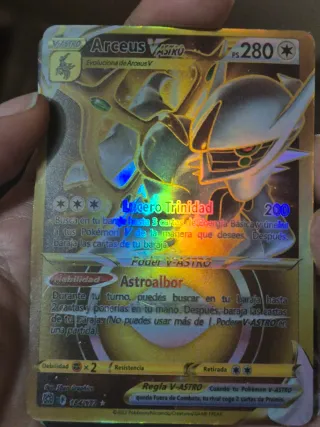 Carta Pokémon Arceus V ASTRO 280 PS Arcoiris