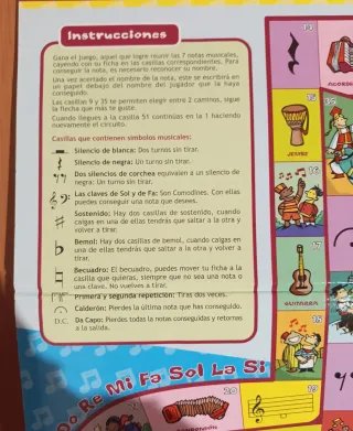 Juego de mesa "El Juego de las Notas"