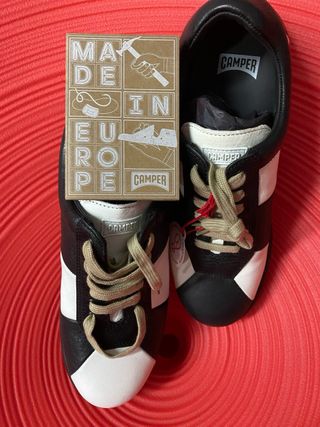 Zapatillas Camper Twins Negro/Blanco Talla 40