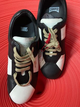 Zapatillas Camper Twins Negro/Blanco Talla 40
