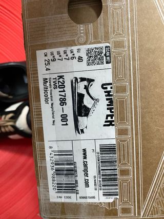 Zapatillas Camper Twins Negro/Blanco Talla 40