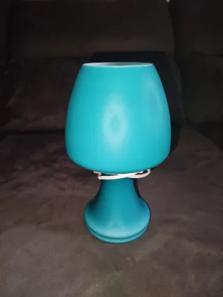 Lámpara decorativa azul verdoso