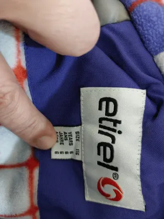 Conjunto esquí unisex 116cm