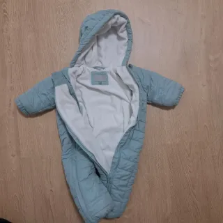 Abrigo buzo azul bebé invierno