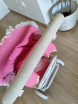 Carrito Gemelar de Juguete con Muñecas