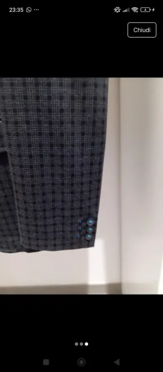 Giacca a quadretti da uomo