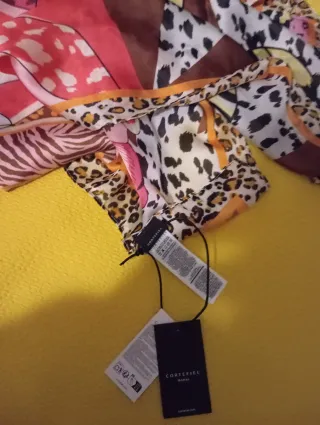 Pañuelo Cortefiel Multicolor Animal Print