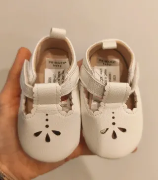 Zapatos blancos bebé 9/12 meses
