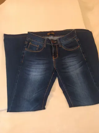 Pantalón vaquero mujer azul