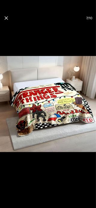 Manta Grande Stranger Things Franela