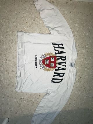 Sudadera Harvard Blanca