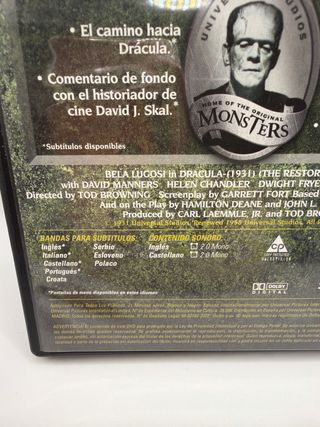 Drácula DVD Bela Lugosi Terror Español