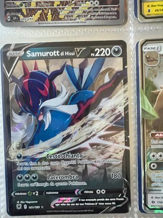 Carta Pokémon Samurott di Hisui V 220 PS