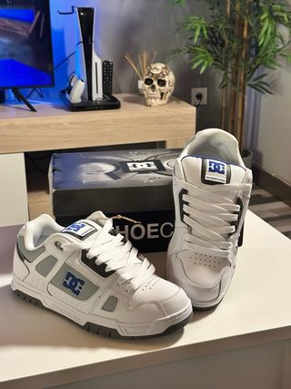 Zapatillas DC Shoes Stag Talla 44 Blancas/Azules/G