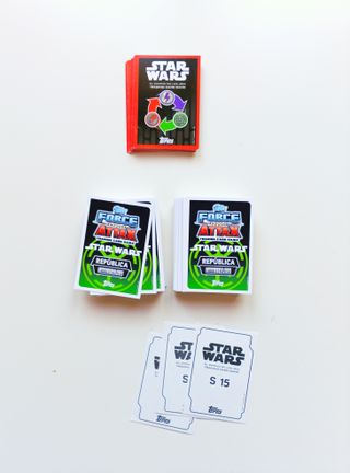 Lote juego cartas Topps Star Wars 150 + - + regalo
