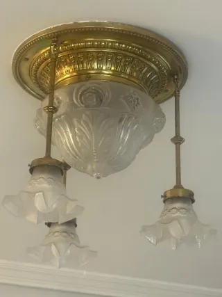 Lámpara antigua principios siglo XX